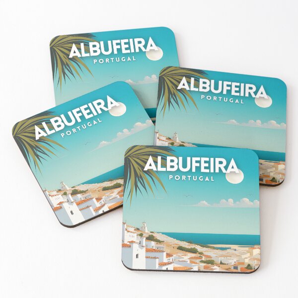 Item preview, Albufeira Portugal Retro Travel designed and sold by ZionPosteria.