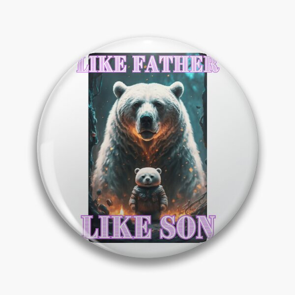 Item preview, Like father like son with bears happy cute romantic gifts for boys designed and sold by thankful-loco.