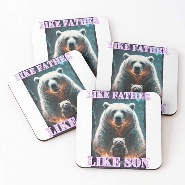 Item preview, Like father like son with bears happy cute romantic gifts for boys designed and sold by thankful-loco.
