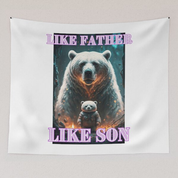 Item preview, Like father like son with bears happy cute romantic gifts for boys designed and sold by thankful-loco.