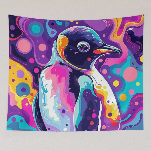 Item preview, Penguin Illustration Art designed and sold by nomiraclehere.