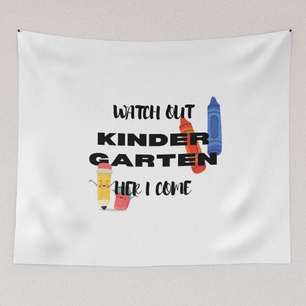 Item preview, Watch Out Kindergarten Here I Come Kinder Back To School designed and sold by sumajouda.
