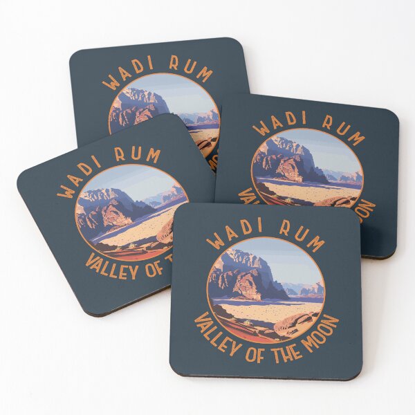 Item preview, Wadi Rum Jordan Retro Distressed Circle designed and sold by KrisSidDesigns.