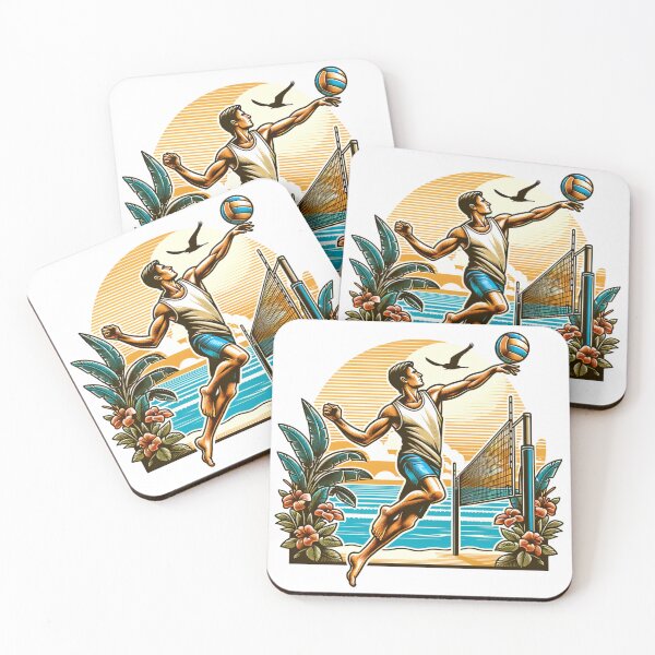 Item preview, Beach Volleyball: A Man Enjoys the Joy of Sport designed and sold by 0penvimark.