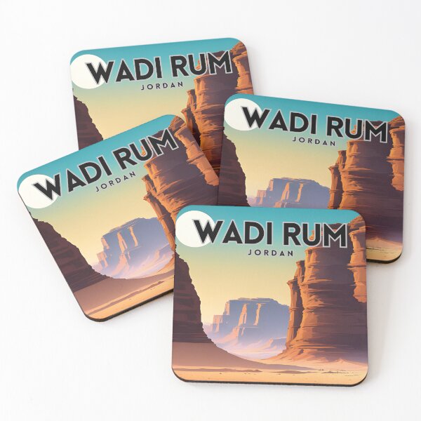 Item preview, Wadi Rum Vintage Travel Art designed and sold by ZionPosteria.