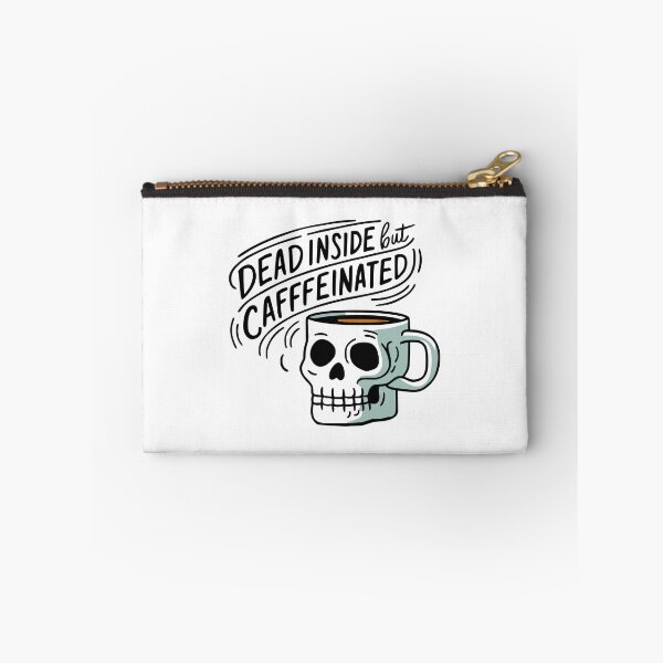 Item preview, Dead Inside But Caffeinated! Funny Coffee Skull Mug designed and sold by PMCreative.