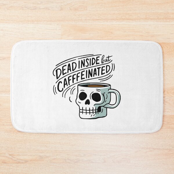 Item preview, Dead Inside But Caffeinated! Funny Coffee Skull Mug designed and sold by PMCreative.