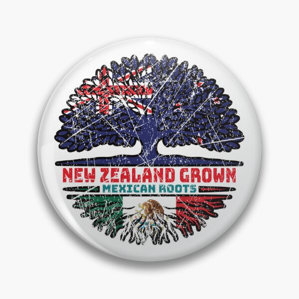 Item preview, Mexico Mexican New Zealander New Zealand Tree Roots Flag designed and sold by FlagX.