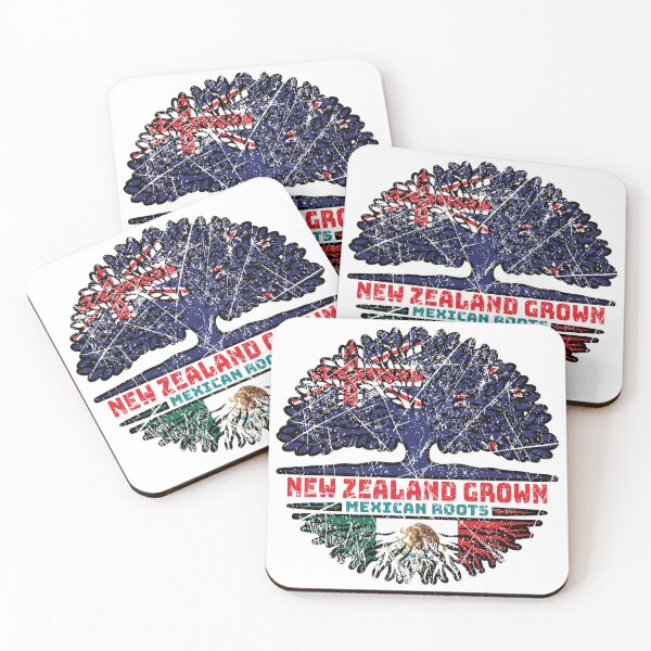 Item preview, Mexico Mexican New Zealander New Zealand Tree Roots Flag designed and sold by FlagX.