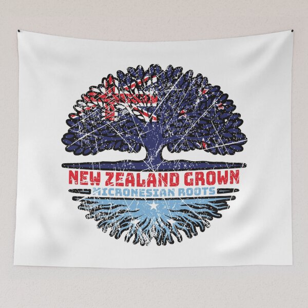 Item preview, Micronesia Micronesian New Zealander New Zealand Tree Roots Flag designed and sold by FlagX.