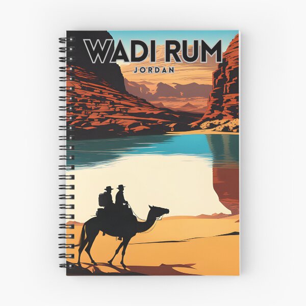 Item preview, Wadi Rum Vintage Travel Poster designed and sold by ZionPosteria.