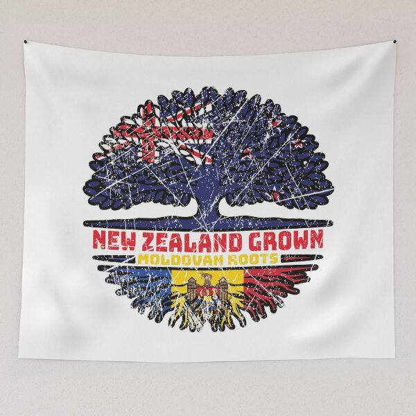 Item preview, Moldova Moldovan New Zealander New Zealand Tree Roots Flag designed and sold by FlagX.