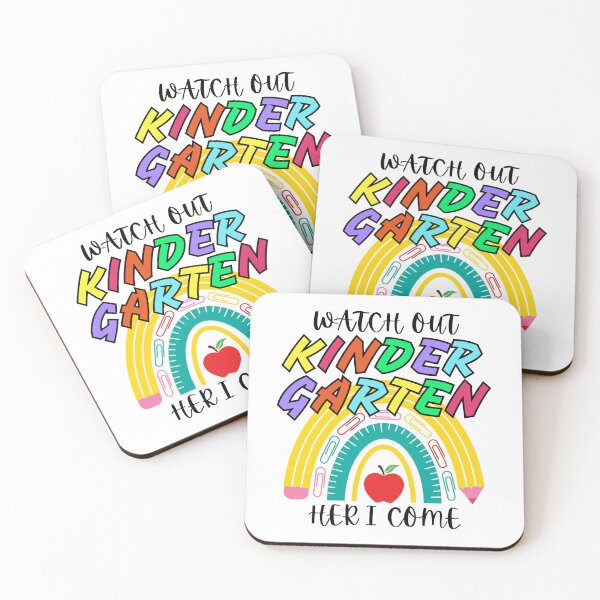Item preview, Watch Out Kindergarten Here I Come rainbow Back To School designed and sold by sumajouda.