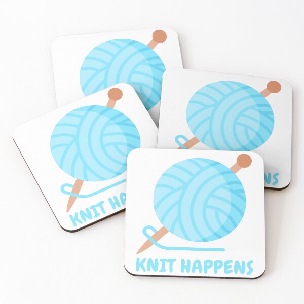 Item preview, Knit Happens! Cute Knitting Pun designed and sold by PMCreative.