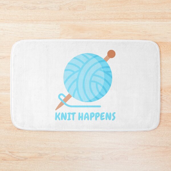 Item preview, Knit Happens! Cute Knitting Pun designed and sold by PMCreative.
