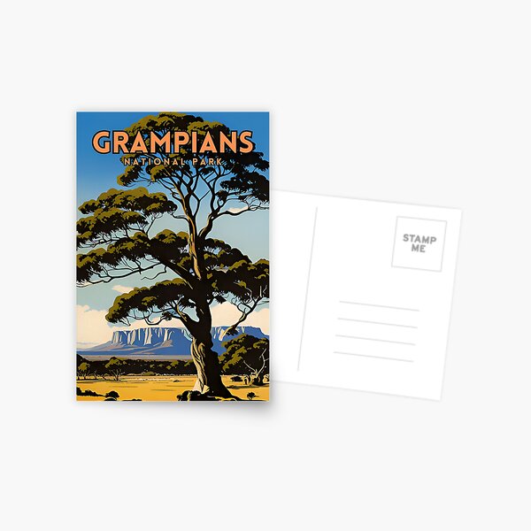 Item preview, Grampians National Park Vintage Travel designed and sold by ZionPosteria.