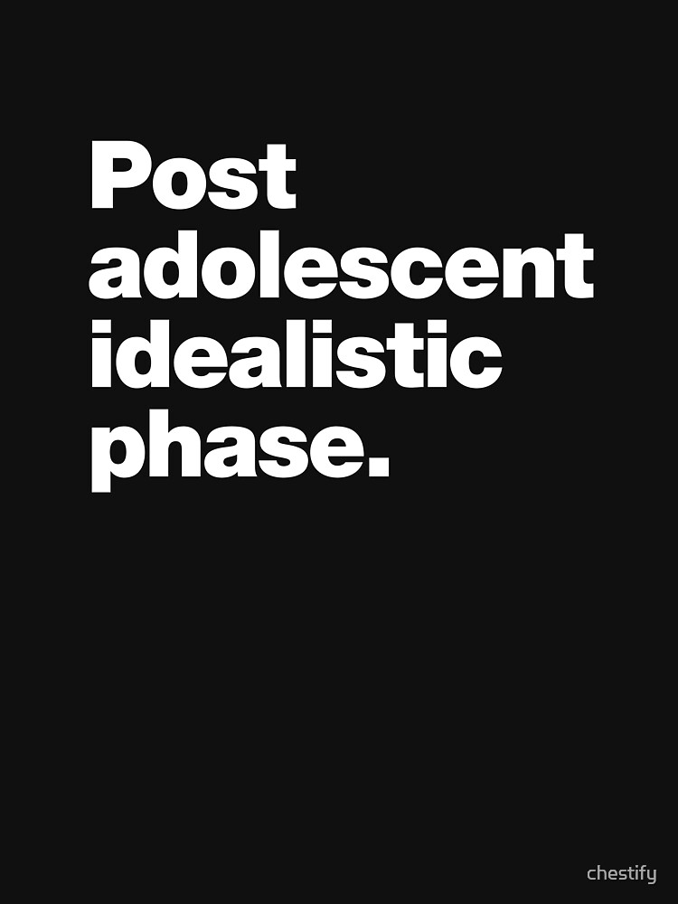 Thumbnail 7 of 7, Classic T-Shirt, Post adolescent idealistic phase designed and sold by chestify.