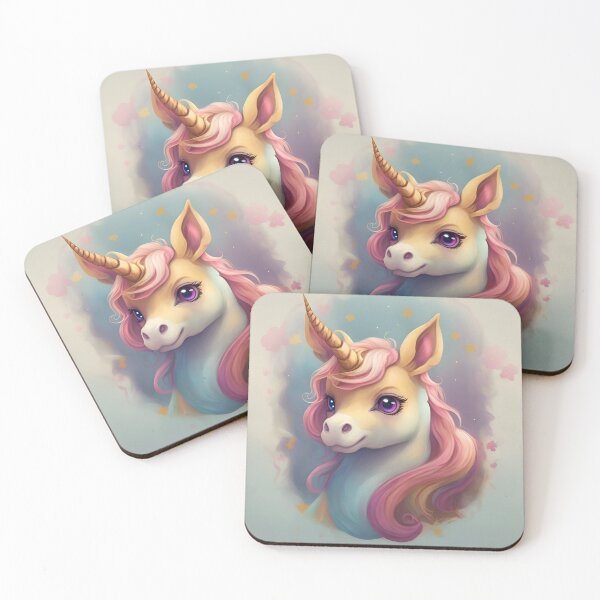 Item preview, "Adorable Enchanted Unicorn Dreams" designed and sold by StickerFrenzied.
