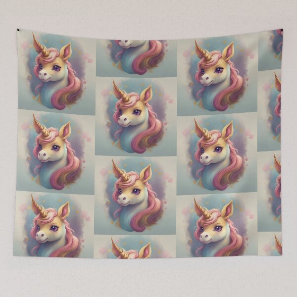 Item preview, "Adorable Enchanted Unicorn Dreams" designed and sold by StickerFrenzied.