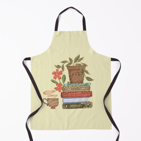 Item preview, Plant on stack of books with a warm cup of tea designed and sold by pinkyfish1010.