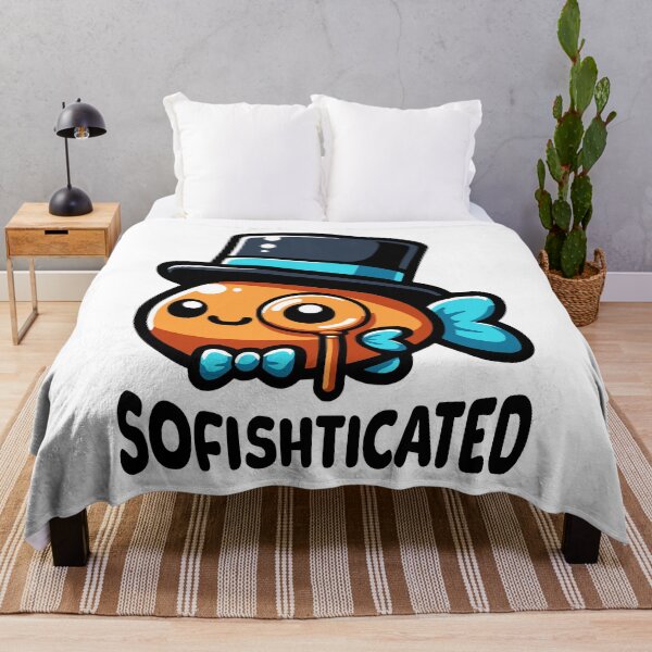 Item preview, Sofishticated! Cute Classy Fish Pun designed and sold by PMCreative.