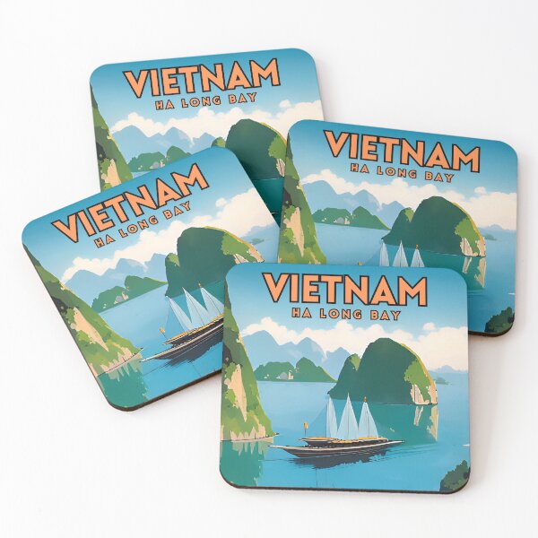 Item preview, Ha Long Bay Vietnam Travel Poster designed and sold by ZionPosteria.