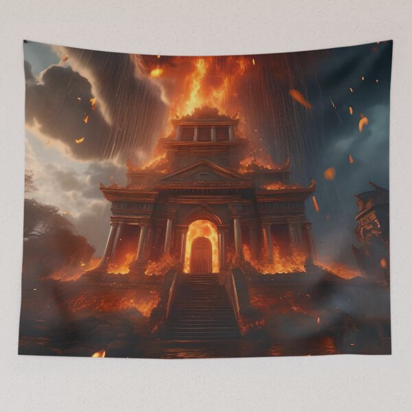 Item preview, Mansion on fire designed and sold by Grandcreators.