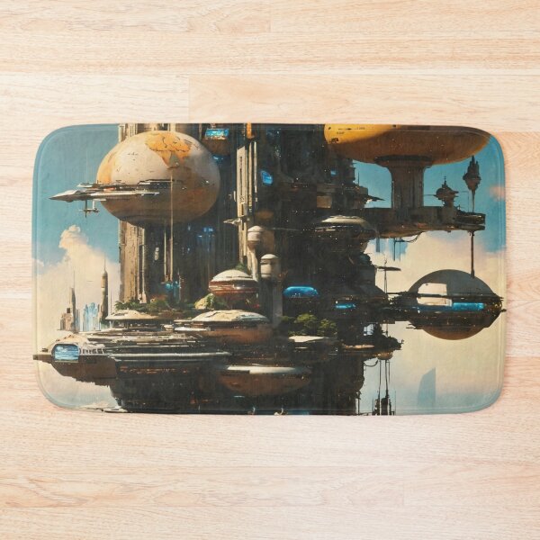 Item preview, the world of the future, art, architecture designed and sold by DonnaBlankaArt.