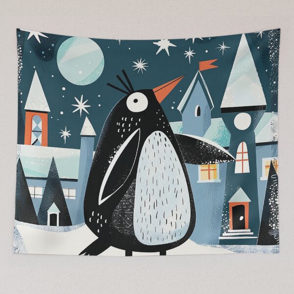 Item preview, Penguin Illustration Art designed and sold by nomiraclehere.