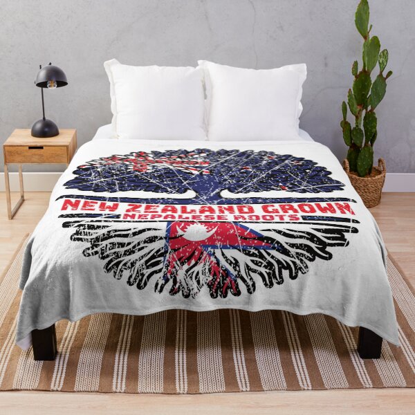 Item preview, Nepal Nepalese New Zealander New Zealand Tree Roots Flag designed and sold by FlagX.