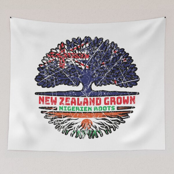 Item preview, Niger Nigerien New Zealander New Zealand Tree Roots Flag designed and sold by FlagX.