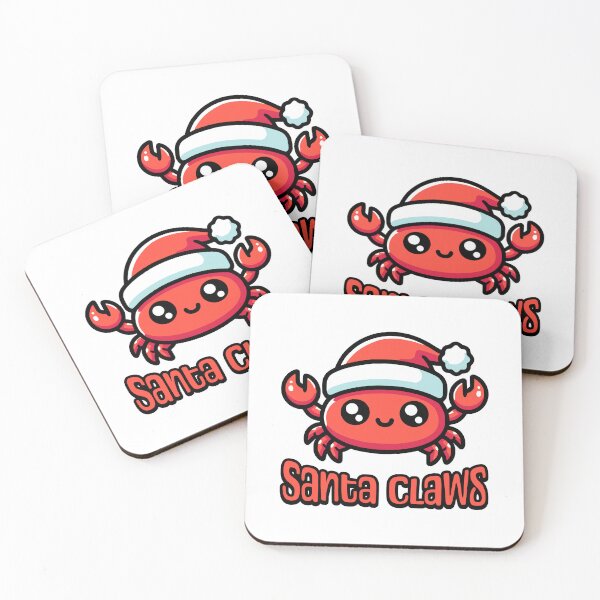 Item preview, Santa Claws! Cute Christmas Crab Pun designed and sold by PMCreative.