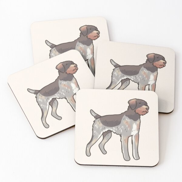 Item preview, German wirehaired pointer dog art designed and sold by Artofmayara.