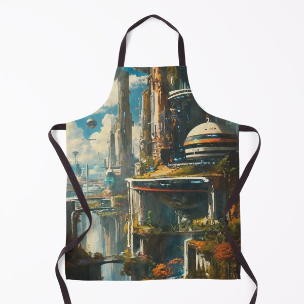 Item preview, the world of the future, art, architecture designed and sold by DonnaBlankaArt.