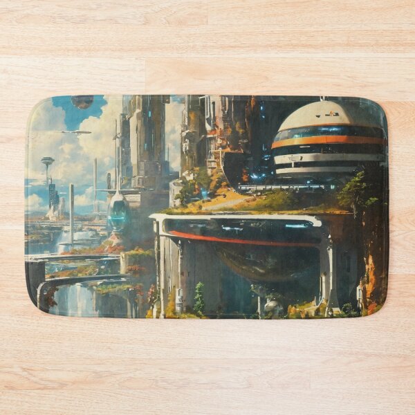 Item preview, the world of the future, art, architecture designed and sold by DonnaBlankaArt.