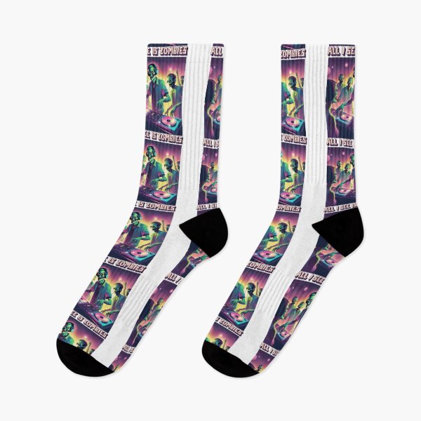 Item preview, Zombie Dance Party | DJ Zombie | DJ gift | dj lover | zombie DJ | gift for DJ | music lover designed and sold by FitEnvy.