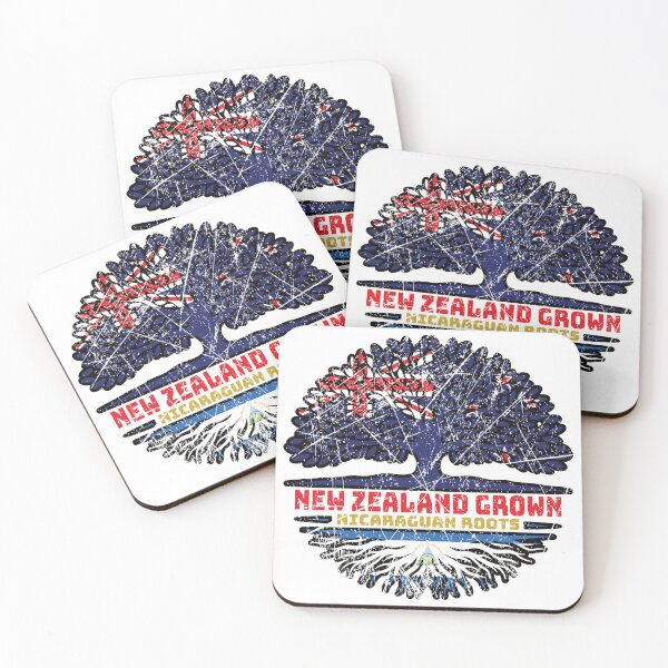 Item preview, Nicaragua Nicaraguan New Zealander New Zealand Tree Roots Flag designed and sold by FlagX.