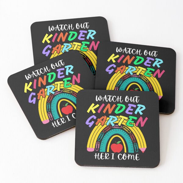 Item preview, Watch Out Kindergarten Here I Come rainbow Back To School designed and sold by sumajouda.