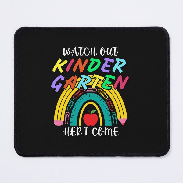 Item preview, Watch Out Kindergarten Here I Come rainbow Back To School designed and sold by sumajouda.