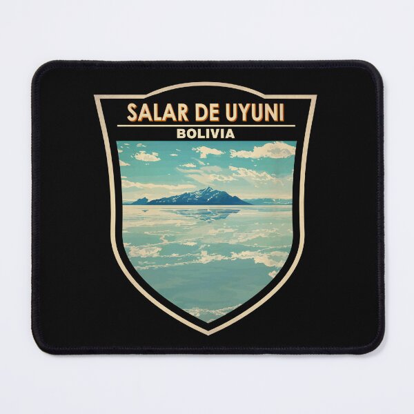 Item preview, Salar de Uyuni Bolivia Travel Art Badge designed and sold by KrisSidDesigns.