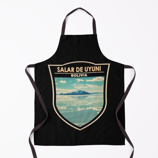 Item preview, Salar de Uyuni Bolivia Travel Art Badge designed and sold by KrisSidDesigns.