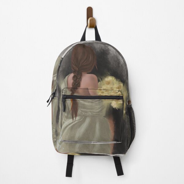 Item preview, Nature-Inspired, Earthly Illustration: Girl and Daffodils designed and sold by StNinaOfficial.