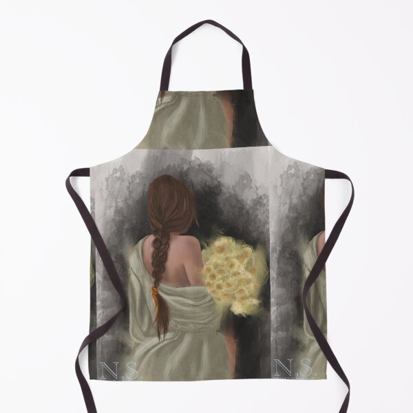 Item preview, Nature-Inspired, Earthly Illustration: Girl and Daffodils designed and sold by StNinaOfficial.