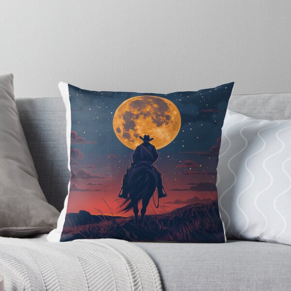 Item preview, Cowboy Moonlight Ride - Minimalist Vector Art designed and sold by Stuck-On-Ya.