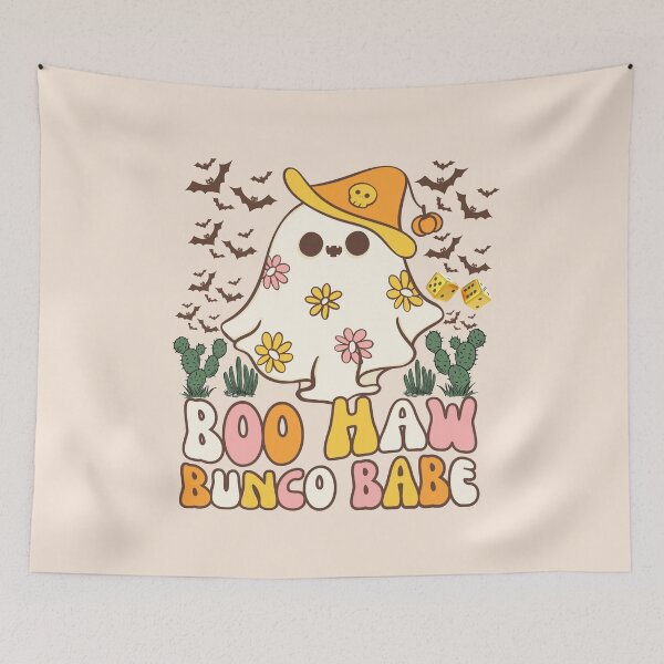 Item preview, Bunco Babe Halloween Western Boo Haw Spooky Season Ghost Retro designed and sold by SunfullyYours.