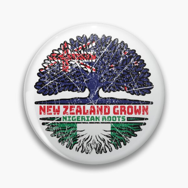 Item preview, Nigeria Nigerian New Zealander New Zealand Tree Roots Flag designed and sold by FlagX.