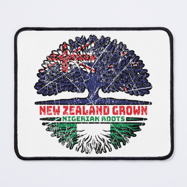 Item preview, Nigeria Nigerian New Zealander New Zealand Tree Roots Flag designed and sold by FlagX.