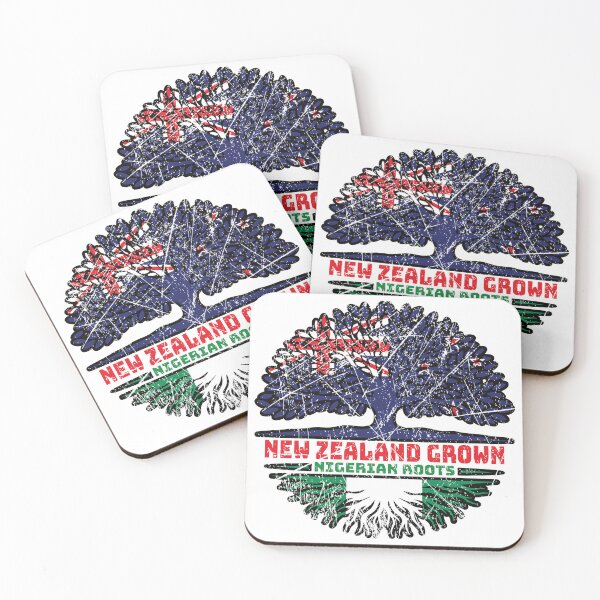 Item preview, Nigeria Nigerian New Zealander New Zealand Tree Roots Flag designed and sold by FlagX.