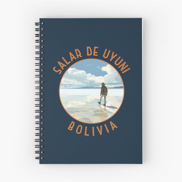 Item preview, Salar de Uyuni Bolivia Retro Distressed Circle designed and sold by KrisSidDesigns.
