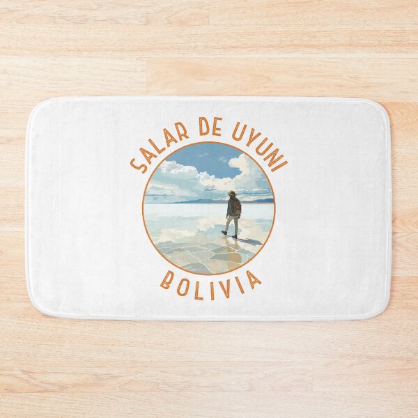 Item preview, Salar de Uyuni Bolivia Retro Distressed Circle designed and sold by KrisSidDesigns.